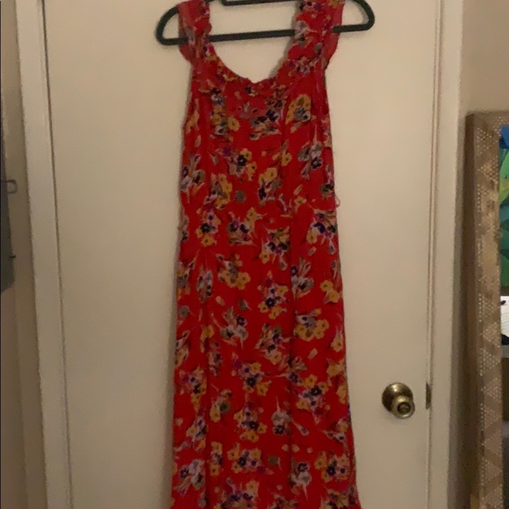 Anthropologie off the shoulder summer dress